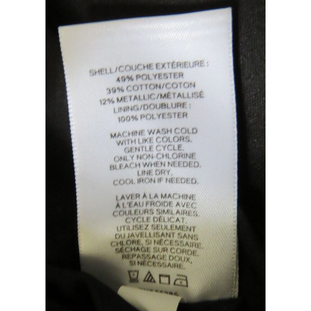 Express Black Sparkle Mini Dress w/Open Back Size 8 EUC - Picture 11 of 11